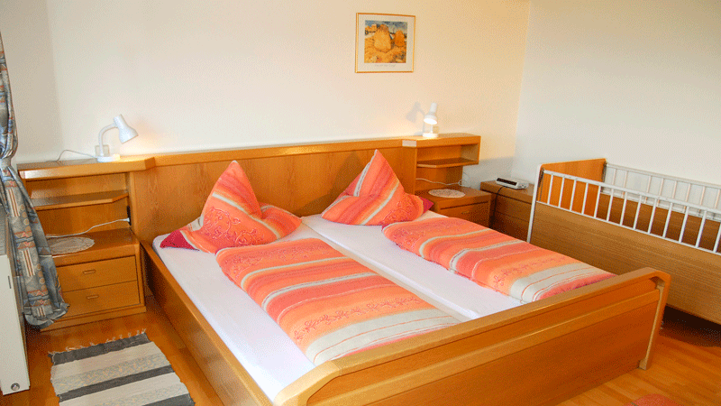 Wohnung Talblick Schlafzimmer